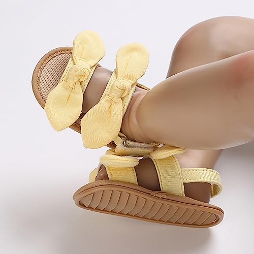 Baby Girl Sandals Toddler Infant Soft Open Toe Pink Bowknot Sandals Beach Flats Anti Slip Shoes With Elastic Strap4