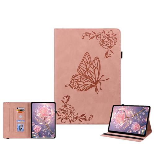 Étui iPad 10.2 en cuir PU premium JZ style vintage floral avec support ajustable