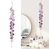 RFYTDCF Haarspangen Organizer, Haarklammer Organizer mit Drehbarem und 20 Metallringen Haarspangen Aufbewahrung M&auml;dchen f&uuml;r Wand T&uuml;r Schrank Haarklammern Dekoration