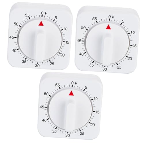 Amosfun 3pcs Digital Timer Visual Countdown Kitchen Cooking Alarm Clock Mechanical Timer for Home Restaurant