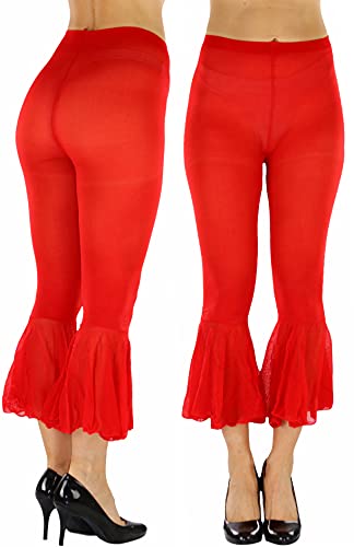 Image of ToBeInStyle Women's Opaque Ankle Long Nylon Footless Fun Tights Pantyhose