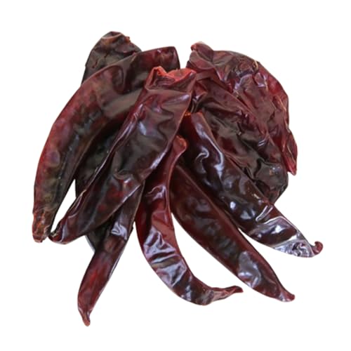 1lb Guajillo Stemless Chile Food Service Size, Whole Dried Red Chile Seco Mexican Peppers, Chiles Descolados, Versatile Mexican Ingredients for Mexican Salsa by 1400s Spices
