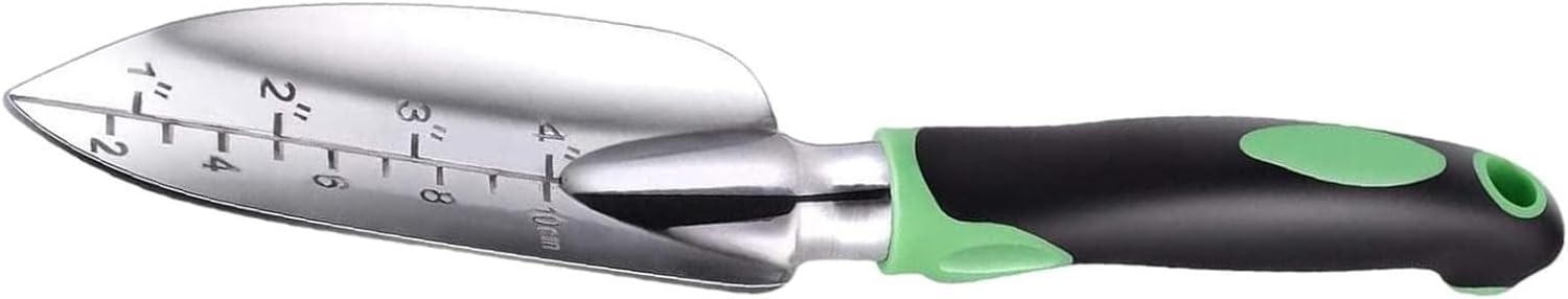 Garden Shovel,Garden Trowel, Aluminum Alloy Garden Shovel Fork Skid Hand Tools for Garden Work ing Digging Loosening Soil (Color : B)