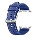 Produktbild Samsung Hybrid Band (S/M/L) ET-SLL50 für die Galaxy Watch8 | Watch8 Classic, Uhrenarmband im Lederlook, Schnellverschluss, Widerstandsfähiges Armband, Original Zubehör, elastisch, guter Sitz, Blue
