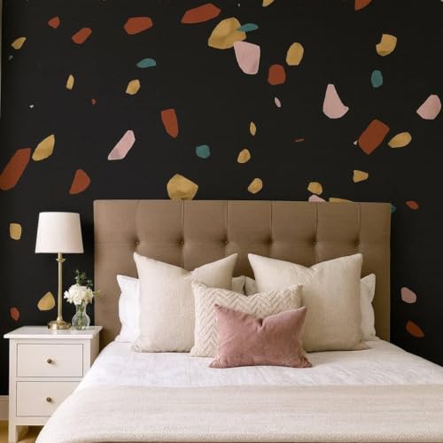 Image of KBR Self-Adhesive 3D PVC Wall Sticker - Waterproof & Oil-Resistant Kitchen Backsplash Wallpaper, Decorative Wall Covering for Home, Hotel, Bedroom, Living Room & Cafe (Black, 60cm x 200cm, 1 Piece)
