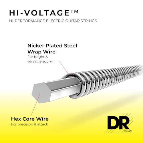 DR Strings Electric Guitar Strings, Dimebag Darrell Signature, Treated Nickel-Plated, 9-42 (DBG-9)