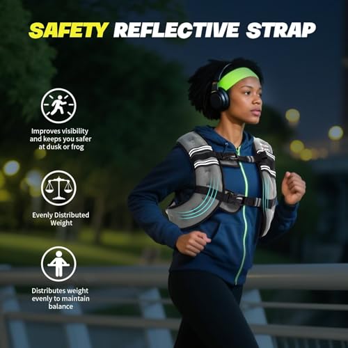 Image of VBSD Weighted Vest Woman 6lb /8lb /12lb /16lb /20lb /25lb /30lb Weight Vest for Women Men Body Weight Vests for Walking Strength Training Running Workout Jogging Fitness