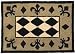 Jellybean Fleur De Lis Indoor Outdoor Accent Rug