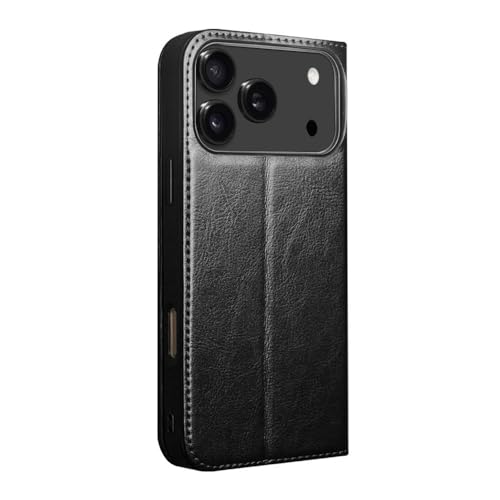 Image of Havilah for iPhone 17 Pro Max Case - Classic Genuine Leather Protective Phone Case (Black)