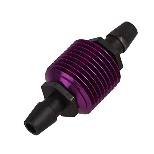 Sevender Gearbox 2pcs Replacement for RC Fuel Tank Air Cooler Compatible with RC1:8 1:10 1:16 80120 Purple Nitro Car Engine Fuel Cooler Aluminum Alloy - Thumbnail 3