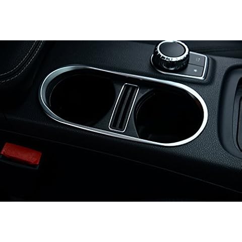 METYOUCAR Car Center Console Water Cup Holder Trim Cover for Mercedes A/CLA/GLA-class 2014-2017, Automotive Interior Accessories Water Cup Holder Panel Cover Decorative Trim Cover