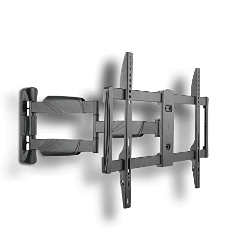 Xantron® PRO-FM600 Support TV orientable et inclinable 37-70 ou VESA 200x200-600x400mm / Support Tele Murale pivotant/Bras de Fixation TV à Faible Distance du Mur - matériel de Montage Inclus