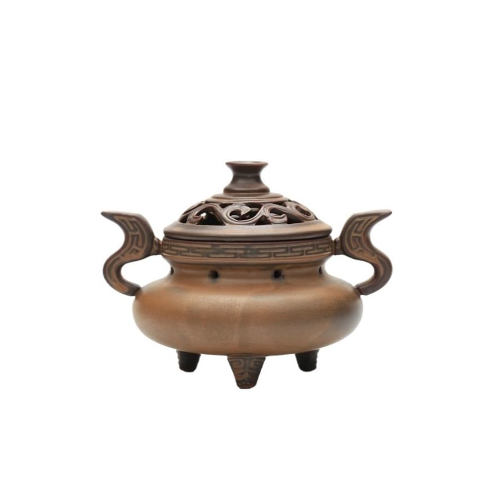 Incense Holder, Three-legged Ceramic Incense Burner Home Indoor Vintage Holder For Meditation Yoga Spa Room Decor