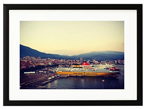 Golden State Art, 5x7 Metal Wall Photo Frame Collection, Aluminum Black Photo Frame with Real Glass (1-Pack)