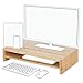 eBUREAU ONE ❘ Réhausseur d'écran premium à 2 niveaux ❘ Qualité et design + ergonomie multi-écrans exclusive ❘ Support Laptop, Support Ecran PC, Support Moniteur ❘ Bambou massif 100% ECO-RESPONSABLE