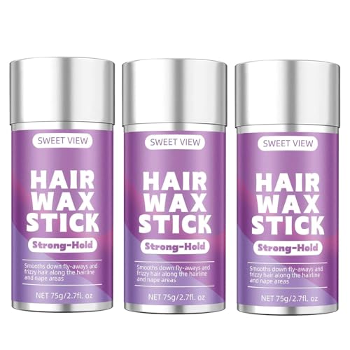 SWEET VIEW 3PCS Hair Wax Stick