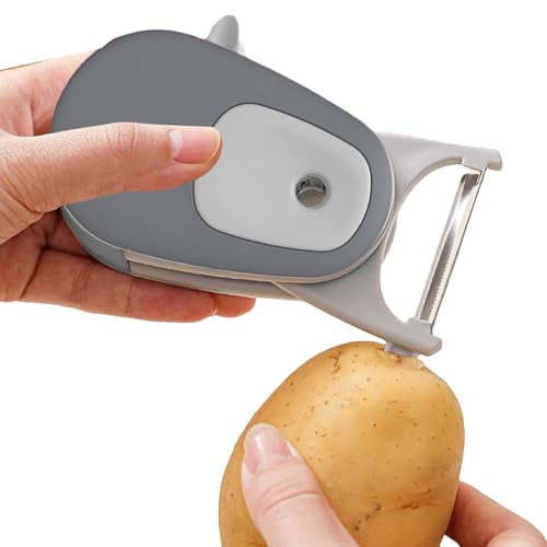 Éplucheur De Fruits - Accessoire de Cuisine Précis et Multifonctionnel pour Râper et Trancher | Coupe-Légumes - Pour La Cuisine Ananas Orange Nourriture Ail Raisin Avocat Carotte