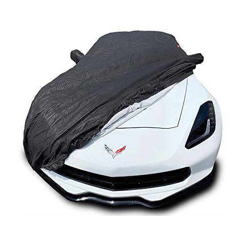 CarsCover Custom Fit C7 2014-2019 Chevy Corvette Stingray Z51/Z06/Grand Sport Car Cover for 5 Layer Ultrashield Black Cover