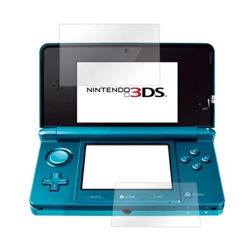 Clear Top and Bottom LCD Screen Protector Cover Kits For Nintendo 3DS