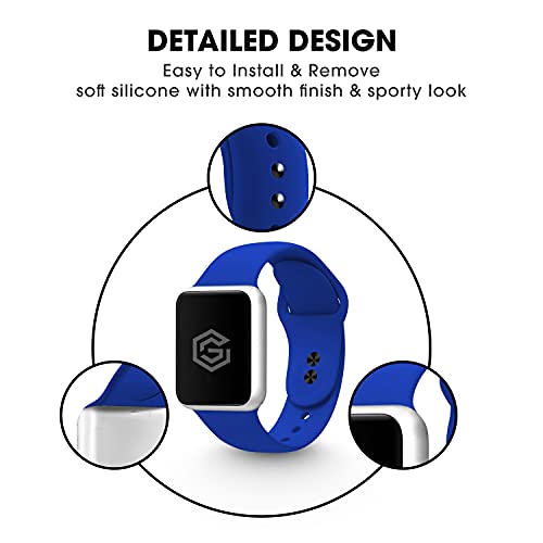 Image of GRIPP Soft Silicone Watch Strap for 40mm /41mm /42mm, Watch Series 11 /10 /9 /8 /7 /6 /5 /4 /3 /2 /1, SE 3 /2 /1, Slim, Lightweight, Adjustable (Watch Not Included)