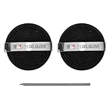 Franklin Sports Glove Lacing Repair Kit - Dr. Glove Baseball + Softball Glove Leather Laces + Relacing Needle - Laces for Fielder + Catcher's Mitts - Premium Glove Relacing Kit - Black Laces, 72