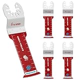 Pronese 5 PCS Oscillating Saw Blades, Multi Tool Blades for Cutting Hard Material Metal Nails Screws Wood and Plastic