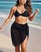 Pinup Fashion Plus Size Cover Ups Swimwear Black Swimsuit Beach Sarong Pareo 12W-30W