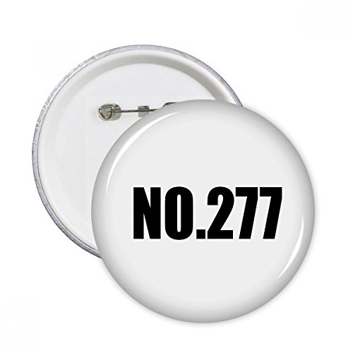Idée cadeau avec ce Badge Lucky Number No.277 rond multicolore pour customiser