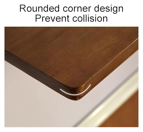 Table pliante murale bois 120x45cm avec bureau suspendu moderne - 6