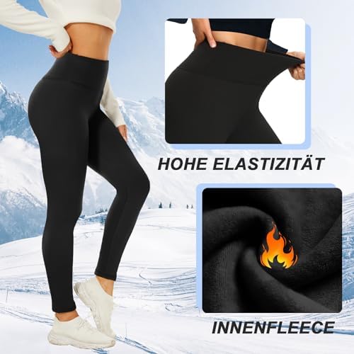 FLEECE LEGGING | THERMO PANTY | VOLLEDIG GEVOERD | GLADDE BUITENKANT | DAMESSOKKEN