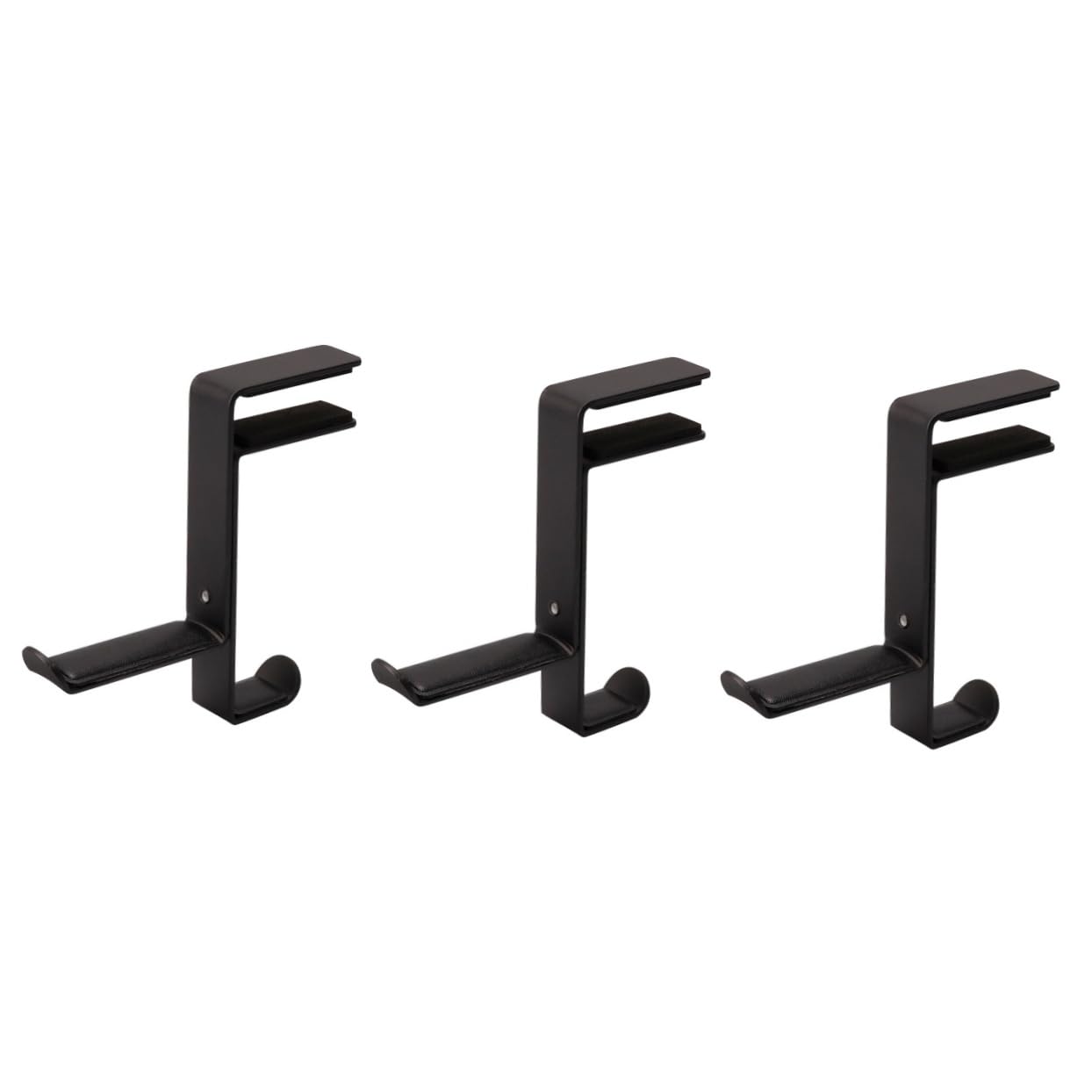 Alipis 3 Piezas soporte para auriculares colgador de auriculares de escritorio soporte para gancho para auriculares perchas gancho de auriculares Gancho de montaje para auriculares PU