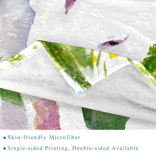 Couverture microfibre lapins pour vos soirées canapé et voyage