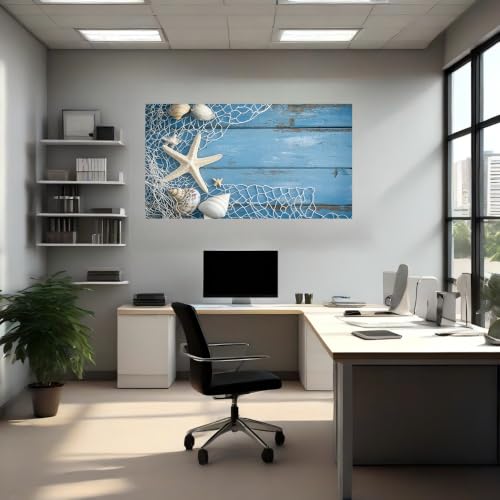 Vinilo decorativo para tapar imperfecciones de pared con motivos de conchas marinas 4
