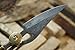 Knife King Baby Blue Custom Damascus Handmade Folding/Pocket Survival EDC Blade Knife.Comes With Leather Sheath.