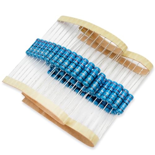 Innfeeltech 50 Pcs 2W 1% Tolerance 22 Ohm Metal Film Resistor Resistance for DIY Project and Experiments