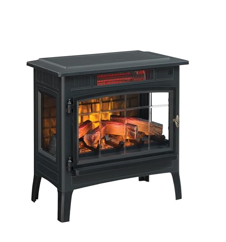 duraflame Freestanding Electric Fireplace Stove Heater with 3D Flame Effect for 1,000 Sq. Ft. Room, Black - Image 8