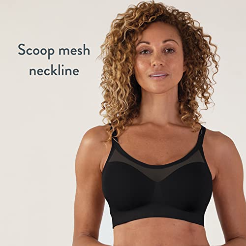 Bravado! Designs Sculpt Sheer Seamless And Wireless Everyday Bra | Black | L #TOP2