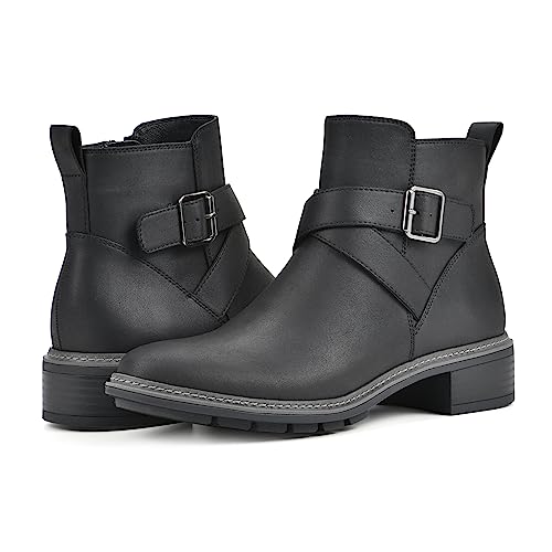 CLIFFS BY WHITE MOUNTAIN Women's Shoes Elie Stacked Heel Ankle Bootie2