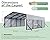 Jocisland 20x20 FT Heavy Duty Metal Carport, All-Weather Car Carport with Waterproof Removable Sidewall, Galvanized Steel Roof & Reinforced Base, Canopy for Full-Sized Pickups, Bass Boats and Tractors