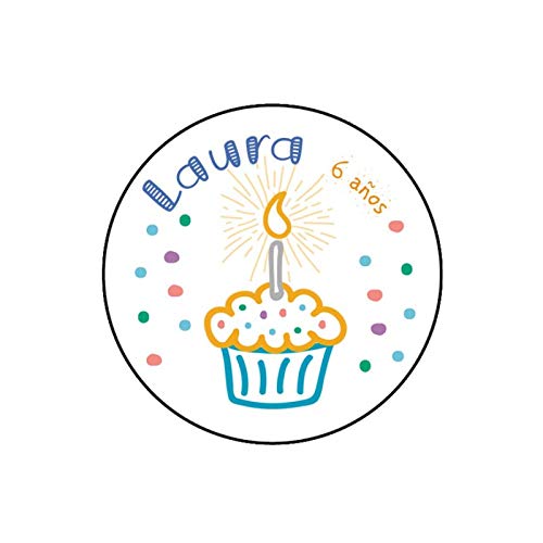 Pegatinas Redondas Cumpleaños (20) Cover