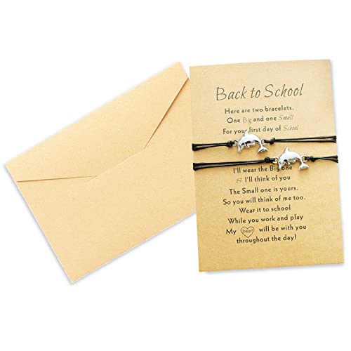Dcfywl731 First Day of Kindergarten Bracelet Mommy and Me Back to School Bracelet Matching Wish Bracelets Set Kindergarten Graduation Gifts for Women Trendy 2025