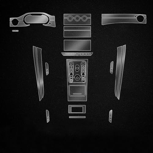 Film transparent en TPU Bentley Bentayga autocollant intérieur écran tactile console