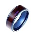 Produktbild RENJUN Smart-Ring, intelligenter Multifunktions-Finger-Ring for Smart Phone Application Lock-Smart-Wear Finger Digital-Ring (Color : Blue, Size : 6)