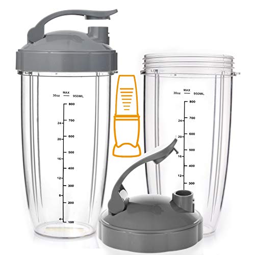 ELEFOCUS 32oz Oversized Cup Set Compatible with NB 600W and 900W Model Blender Juice