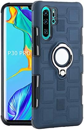 stilluxy P30 Pro Case Kicksatnd Compatible with Huawei P30Pro Phone Cover Stand Finger Ring Holder Hwauei P 30Pro Dual Layer Magnetic Bumper Protective Skin 6.47 inch (Royal Blue)
