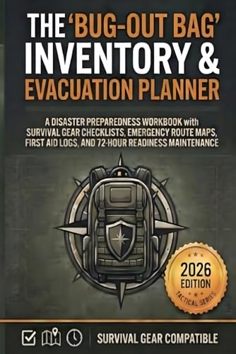 BUG-OUT BAG INVENTORY & EVACUATION PLANNER: A Disaster Preparedness Workbook with Survival Gear Checklists, Emergency Route Maps, First Aid Logs, and 72-Hour Readiness Maintenance