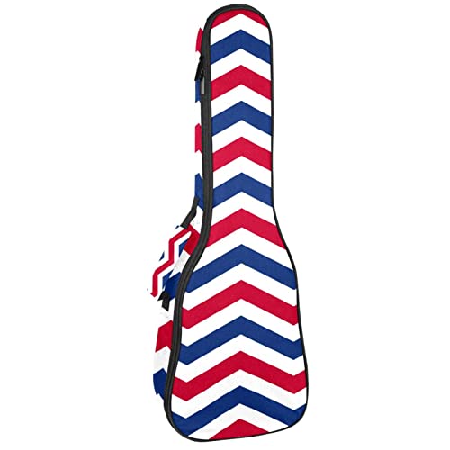 Sac de transport pour ukulélé ténor et soprano à rayures