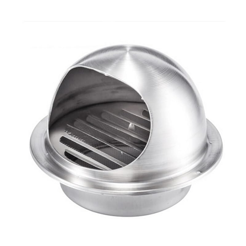 Hotte aspirante 200mm en inox contre l'humidité pour salle de bain et cuisine