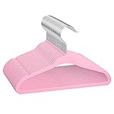 MOERKADA Baby Hangers 50pack Non Slip Baby Hangers Velvet, Ultra Slim Space Saving Baby Clothes...