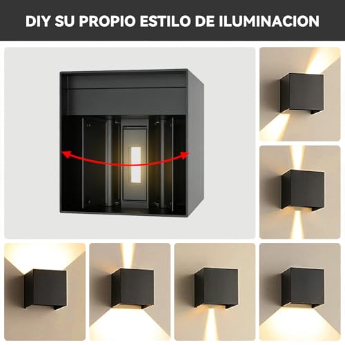 La mejor selección de Focos para la pared Top 5. 6 Focos para la pared marca LUNA PARK (3)